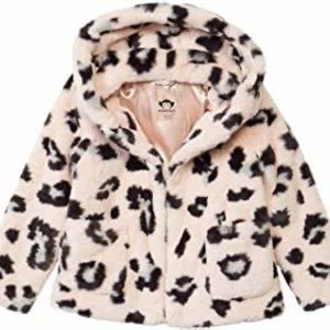 Appaman Cleo Faux Fur Cheetah Leopard Pink Coat soft!